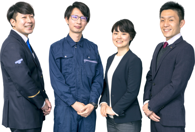 社員4人の写真