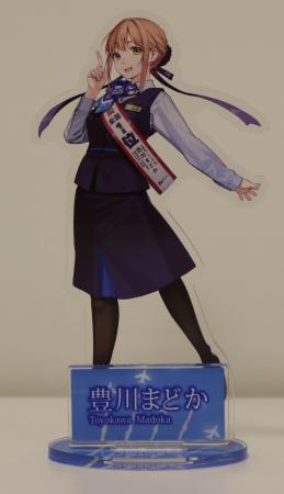 【イベント会場限定商品】豊川まどか アクリルスタンド タスキ有Ver.(鉄道むすめ総選挙1位記念)